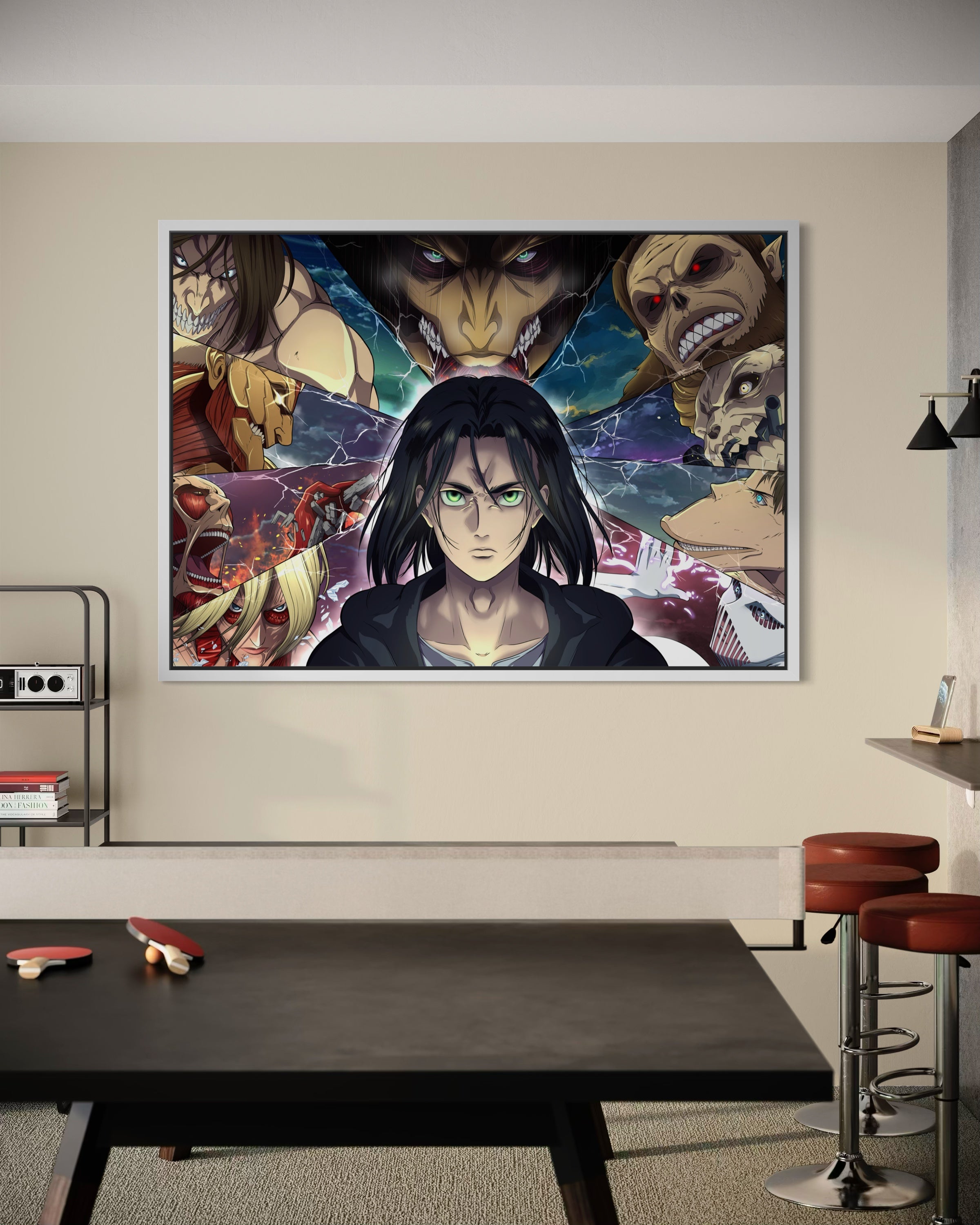 Giganti, stampa anime con cornice nera