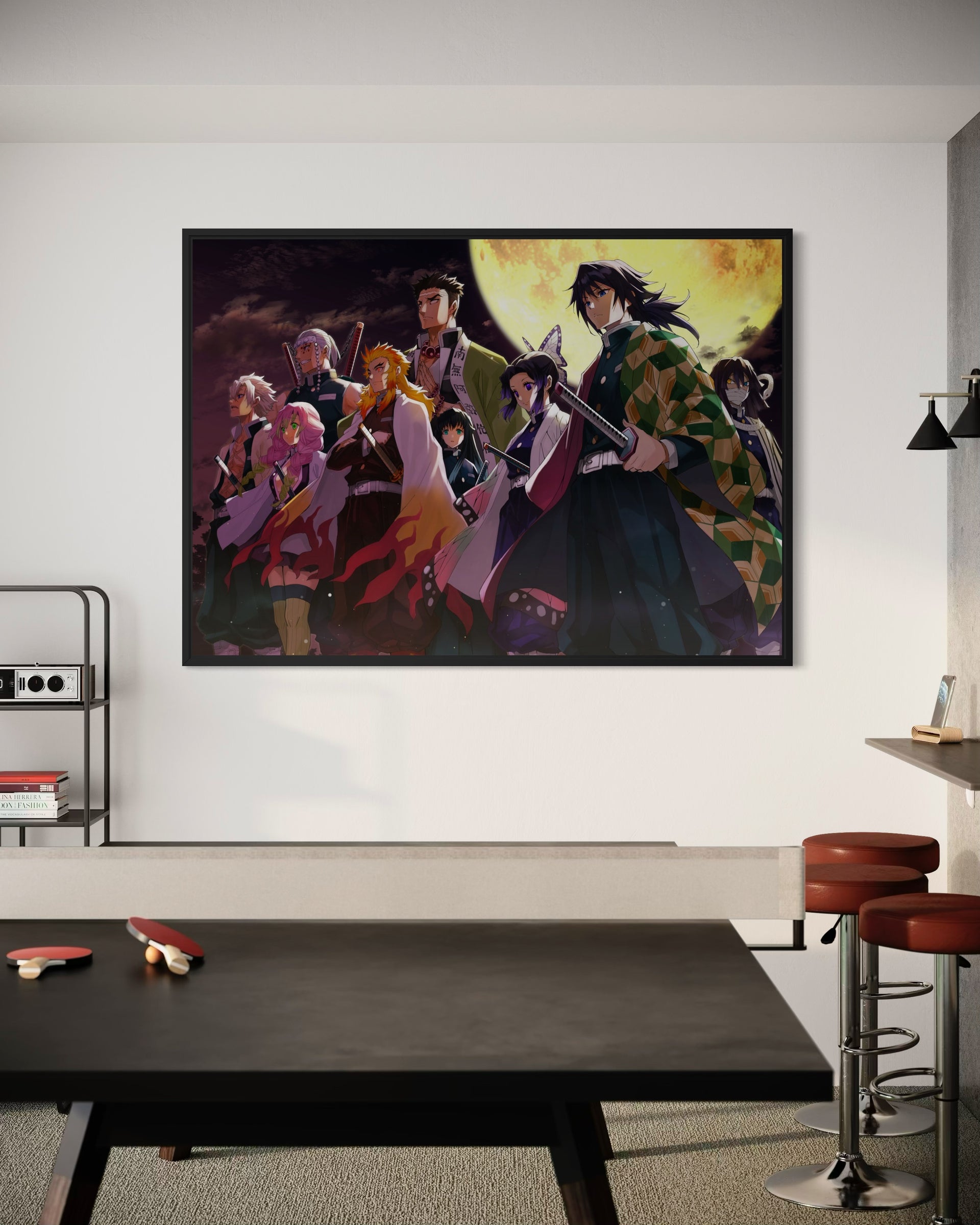 Pilastri: quadro anime con cornice nera