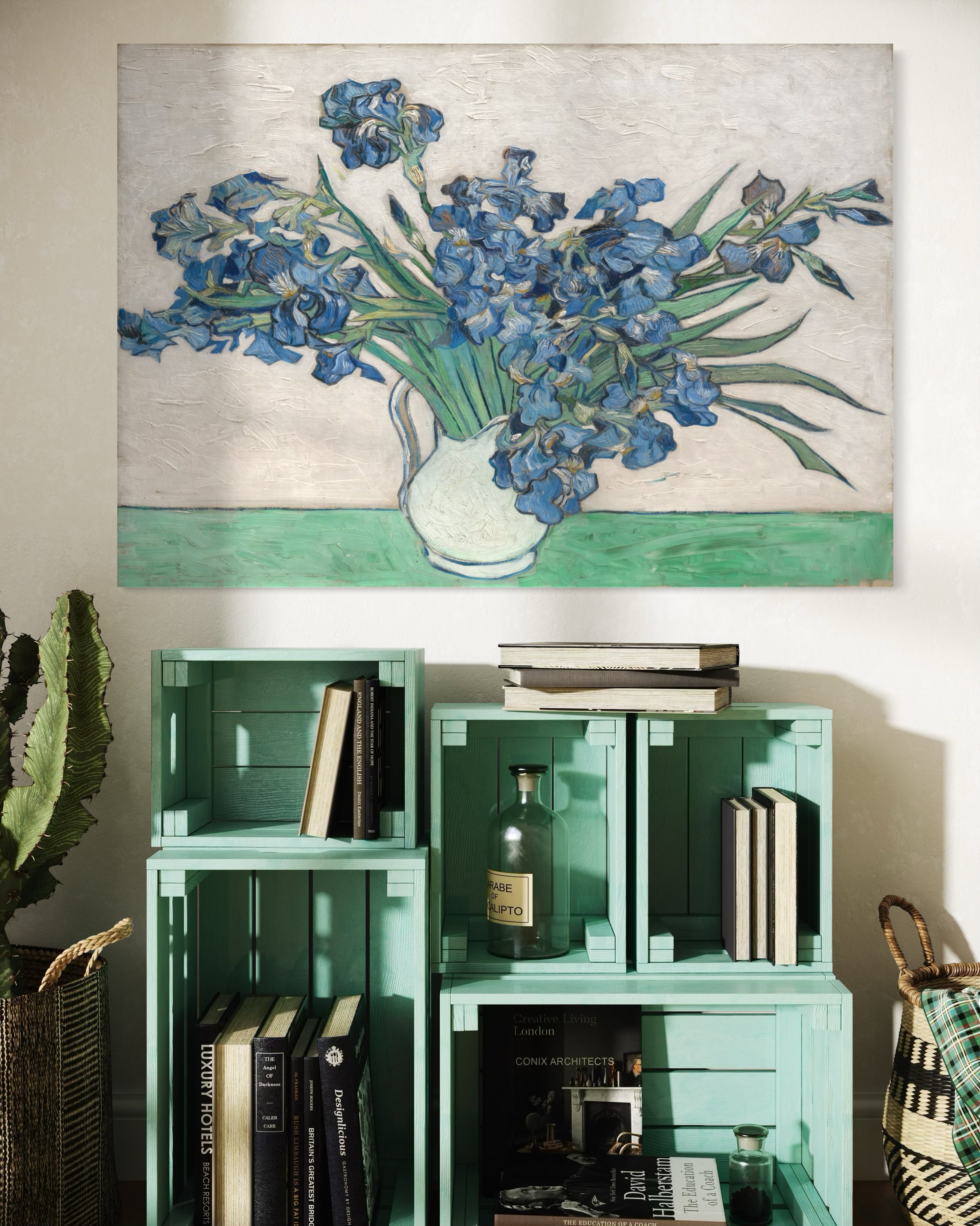 Quadro Van Gogh Flower: fiori blu in vaso