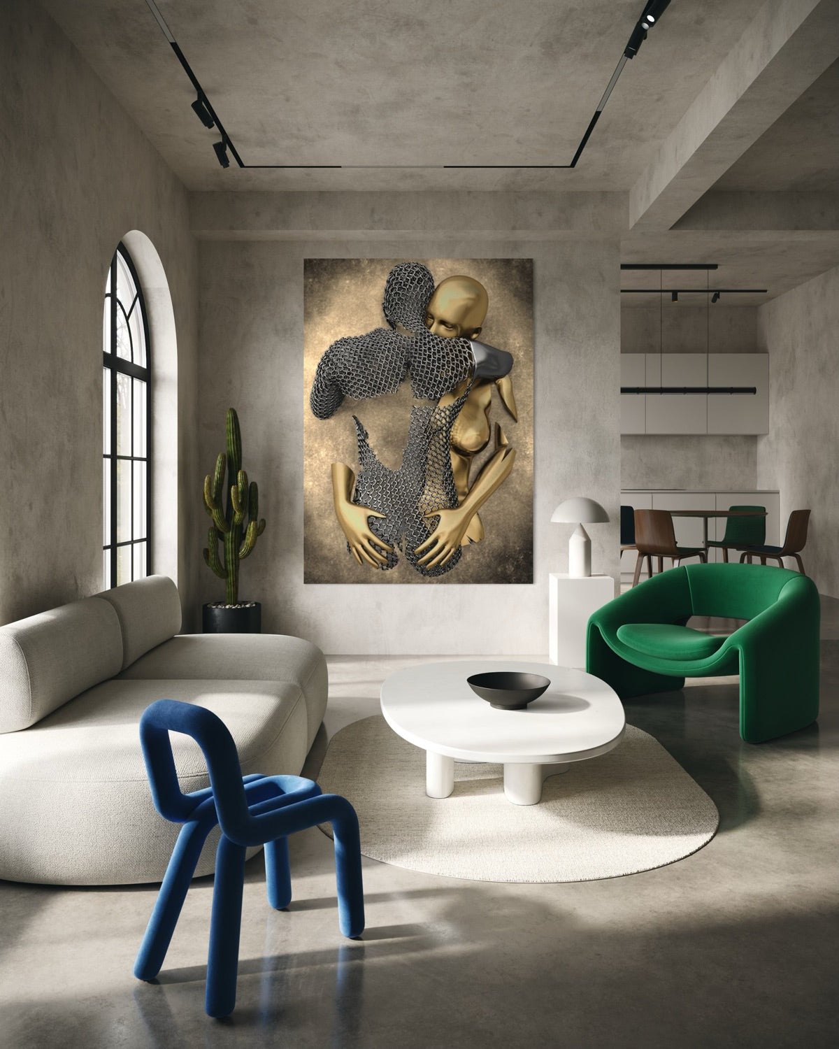 Abbraccio di Metallo e Oro
